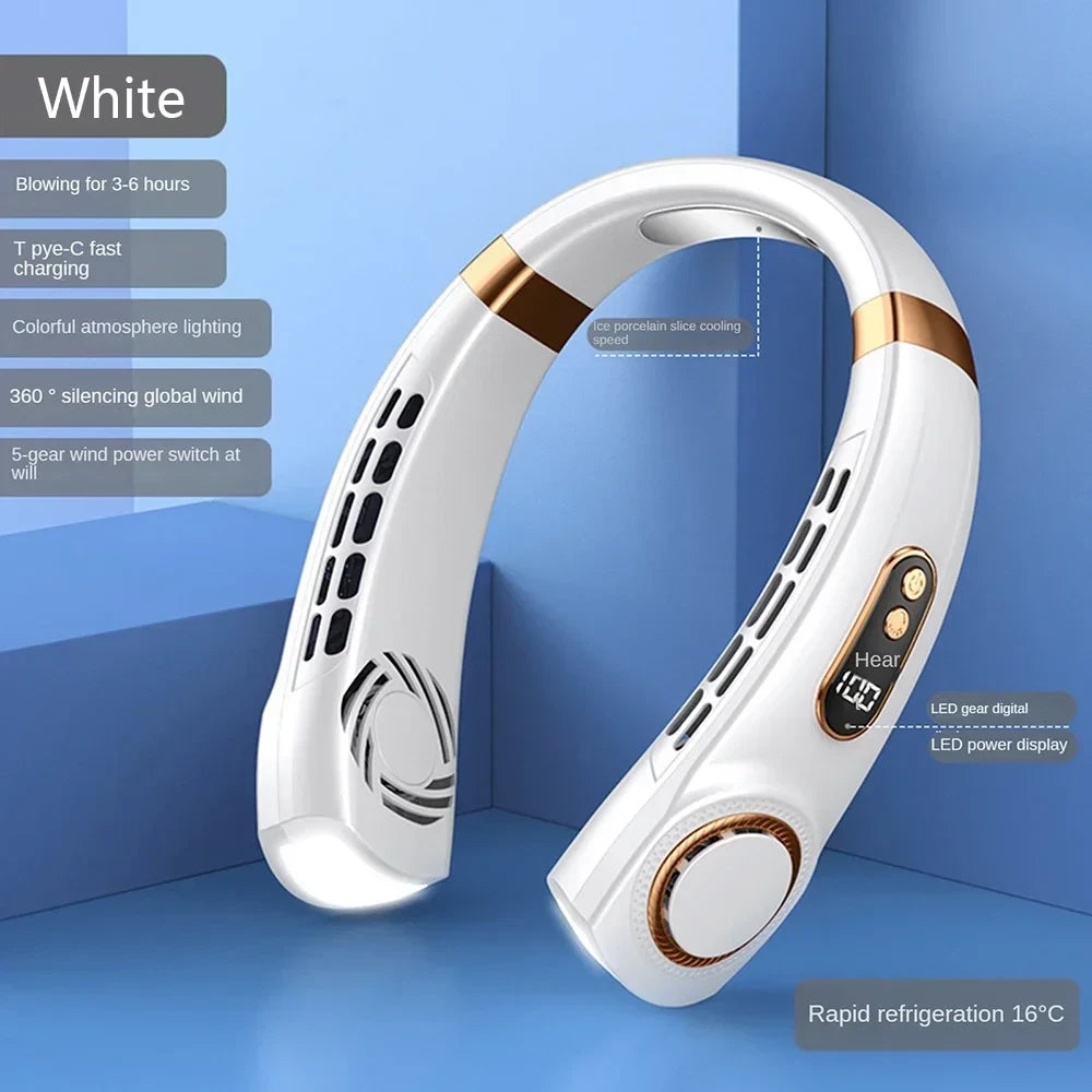 Breezly Neck Fan — Hands-Free Bladeless Cooling