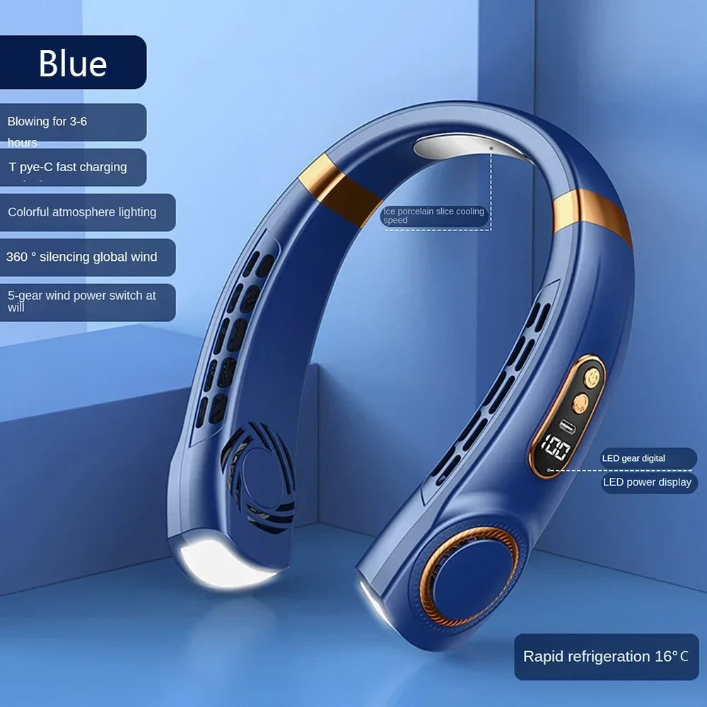 Breezly Neck Fan — Hands-Free Bladeless Cooling