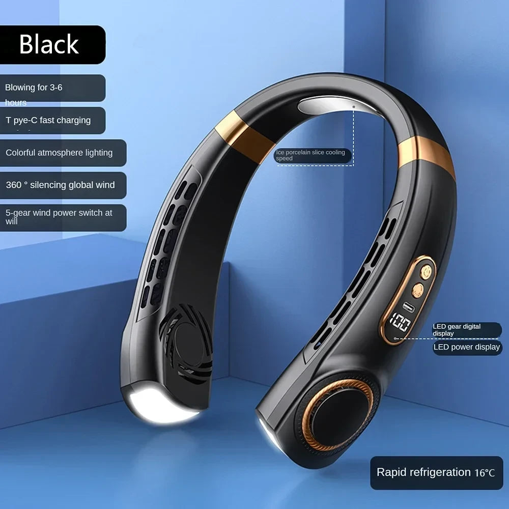 Breezly Neck Fan — Hands-Free Bladeless Cooling