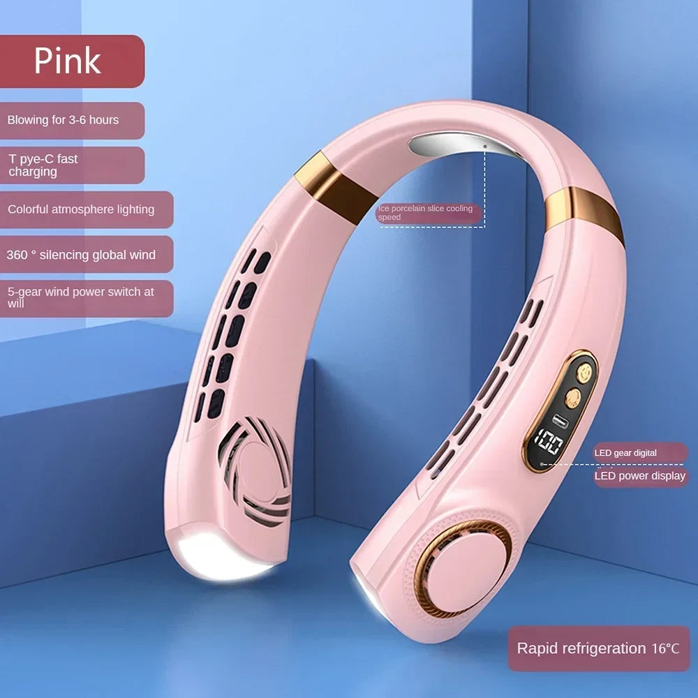 Breezly Neck Fan — Hands-Free Bladeless Cooling